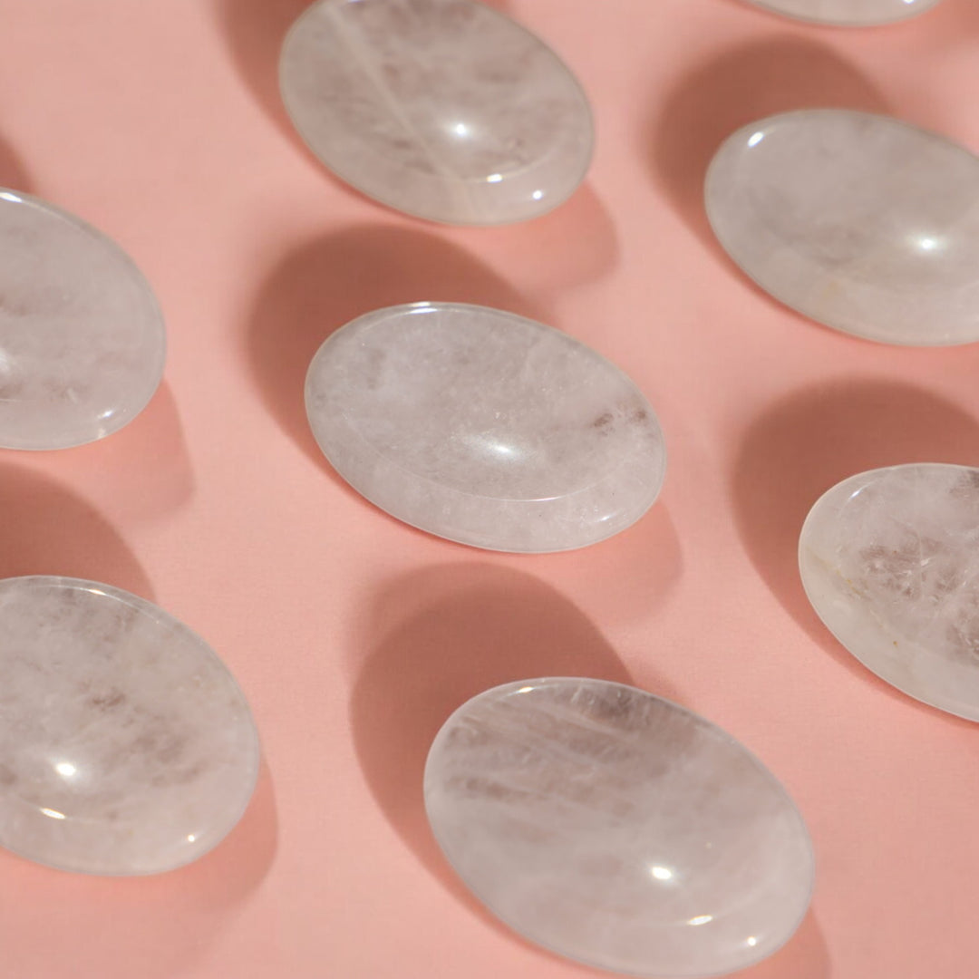 Clear Quartz Worry Stone - Enchantia Muse