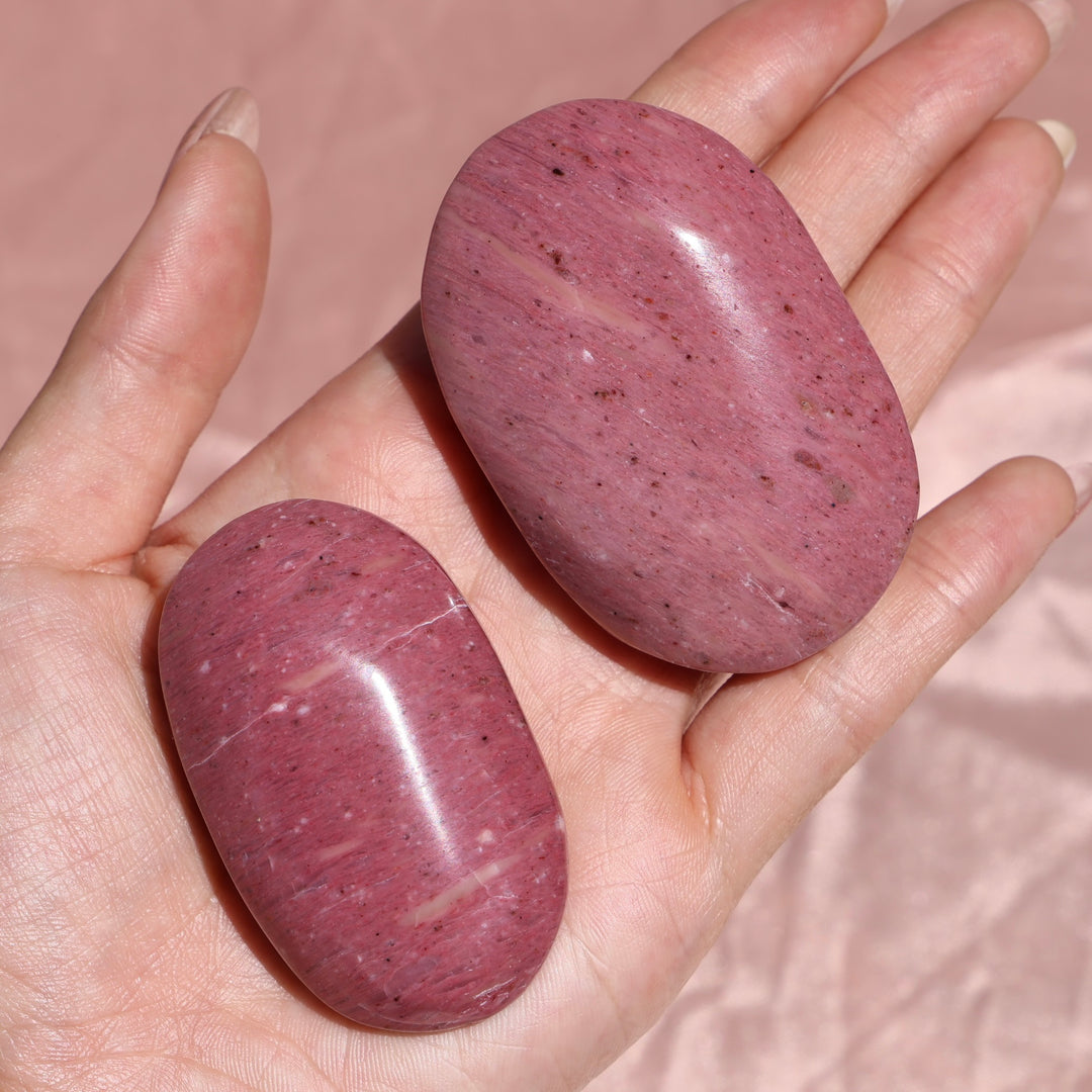 Australian Pink Petrified Wood Palm Stone