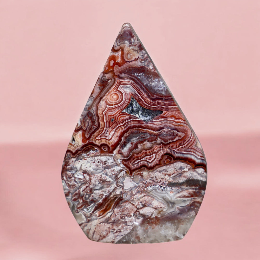 Mexican Crazy Lace Agate Flame - S - Enchantia Muse