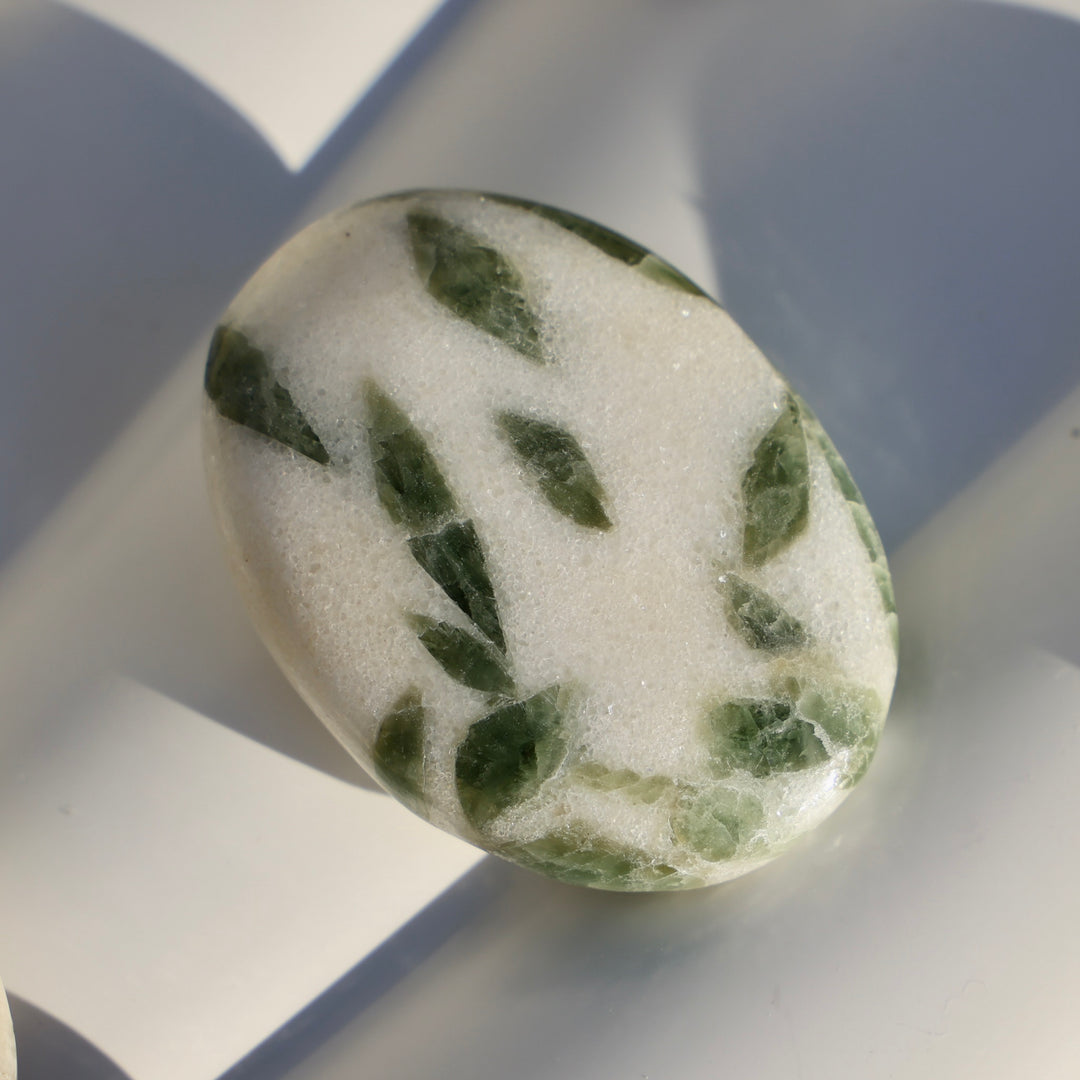 Actinolite in Dolomite Palm Stone