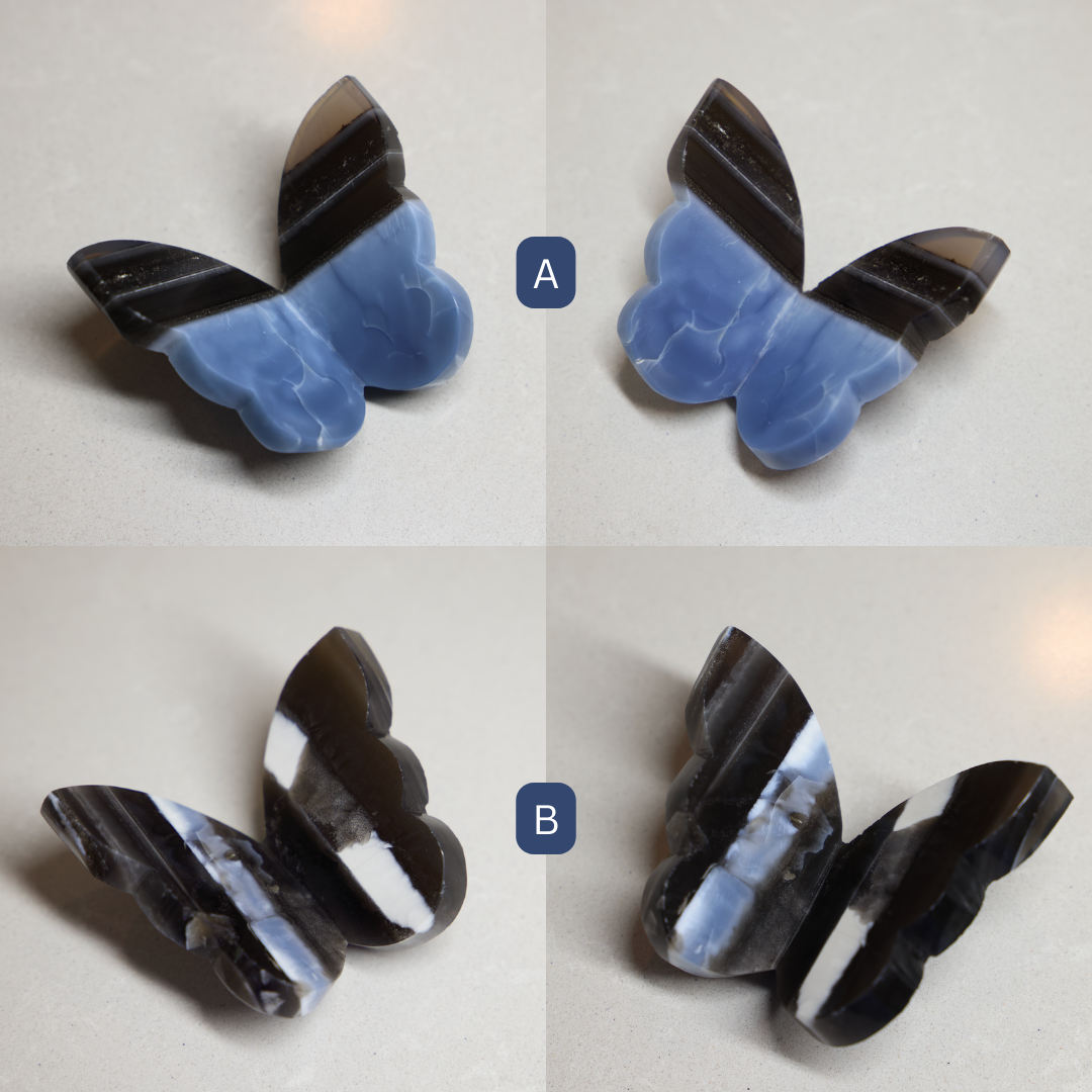 Blue Owyhee Opal Butterfly