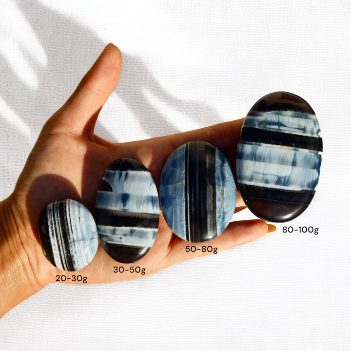 Blue Owyhee Opal Palm Stone