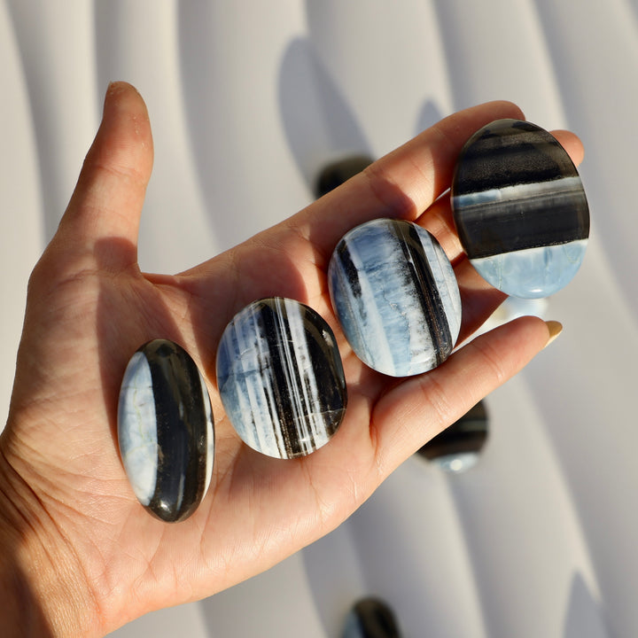 Blue Owyhee Opal Palm Stone