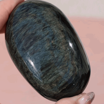 Velvet Obsidian Palm Stone #3