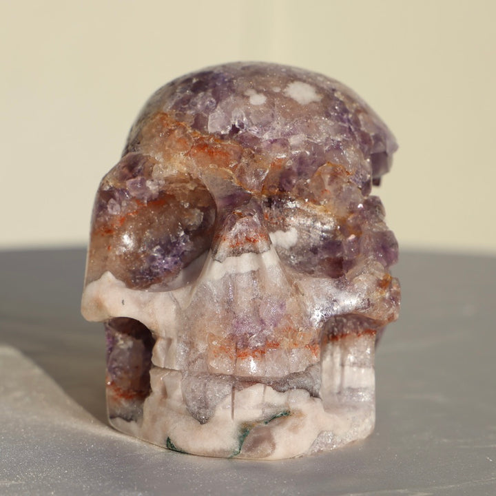 'Portal' Large Druzy Pink Amethyst Crystal Skull