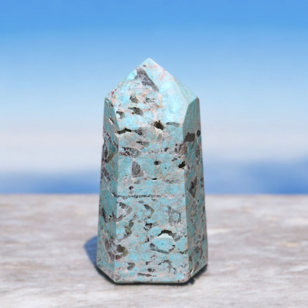 Rare Amazonite Smoky Quartz Tower - Enchantia Muse