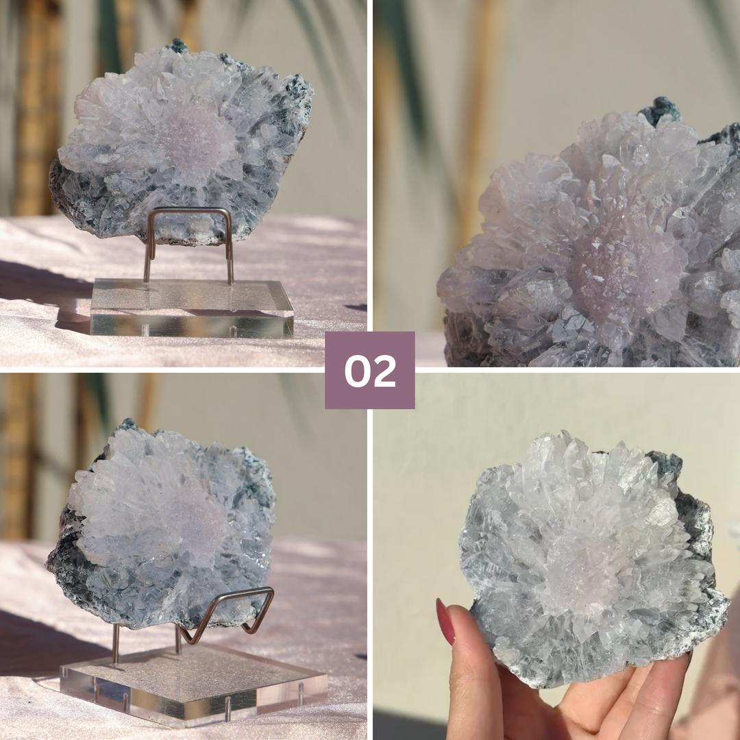 Rainbow Radial Amethyst Flower Cluster