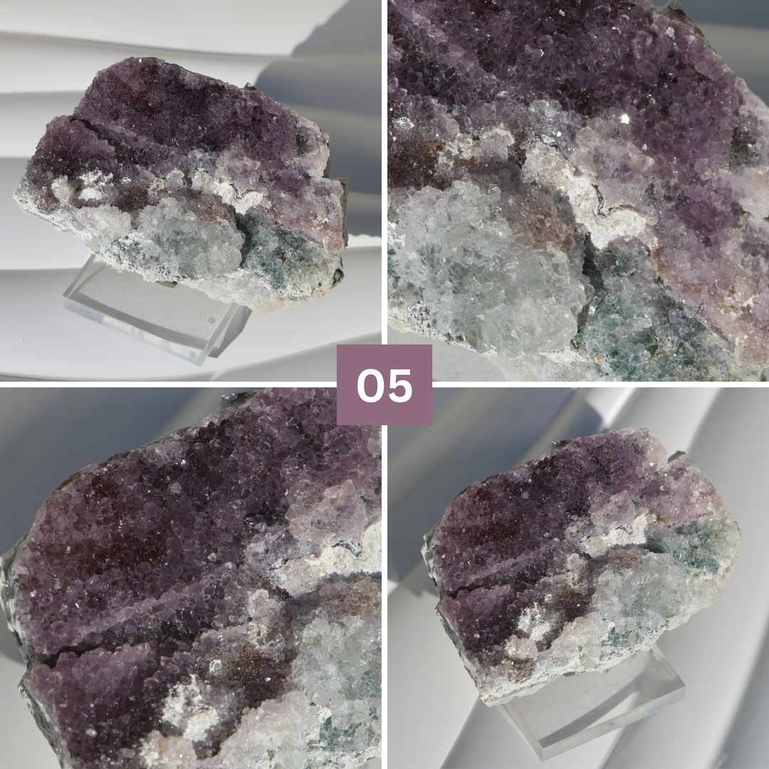 Rainbow Radial Amethyst Flower Cluster