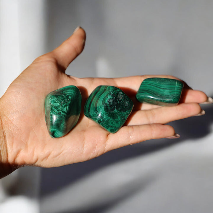 Malachite Tumble Stone - Enchantia Muse