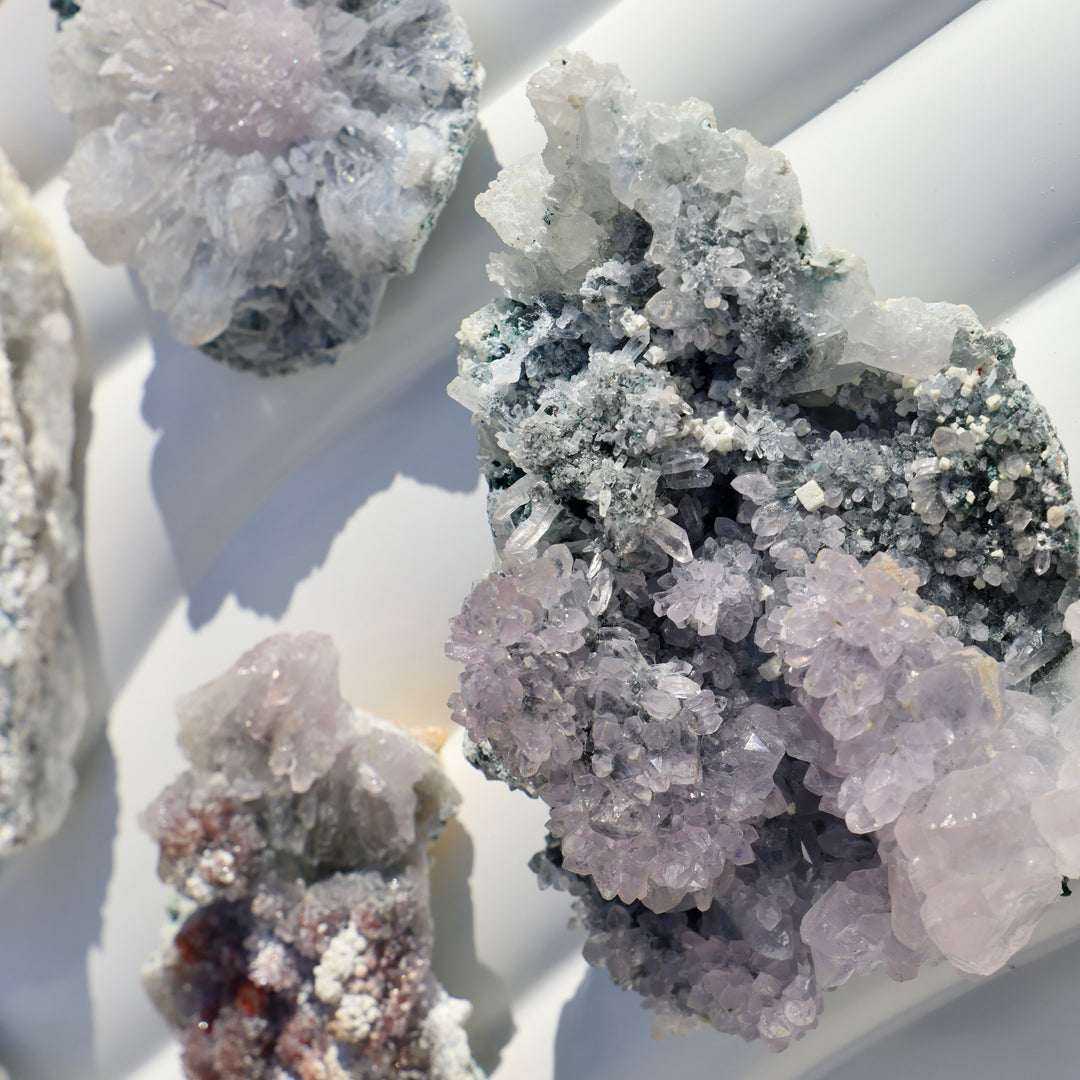 Rainbow Radial Amethyst Flower Cluster