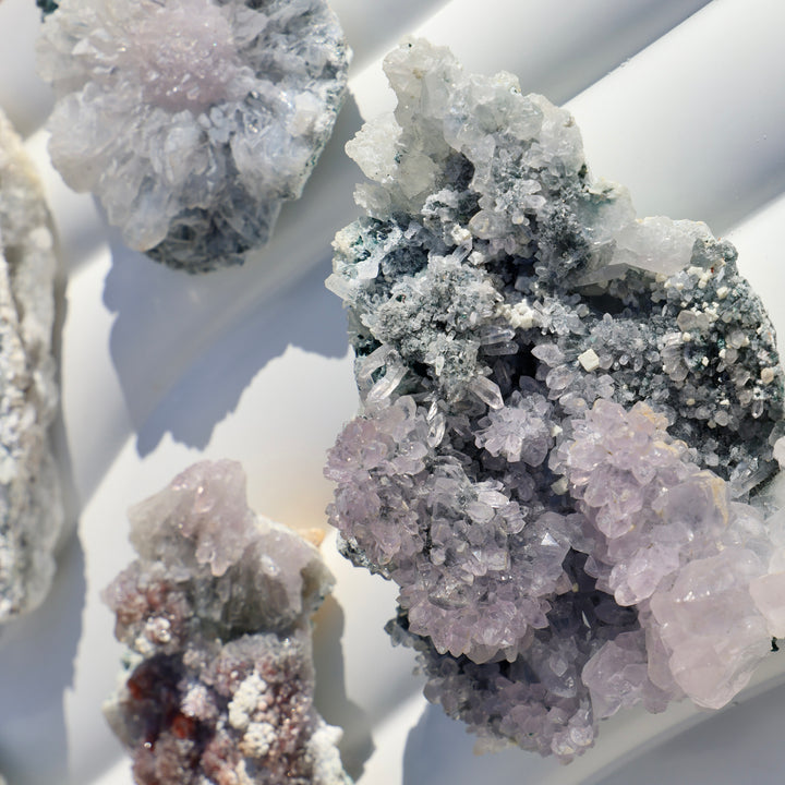 Rainbow Radial Amethyst Flower Cluster