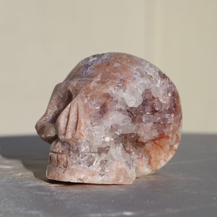 'Shard' Large Druzy Pink Amethyst Crystal Skull