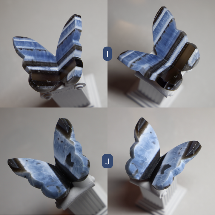 Blue Owyhee Opal Butterfly