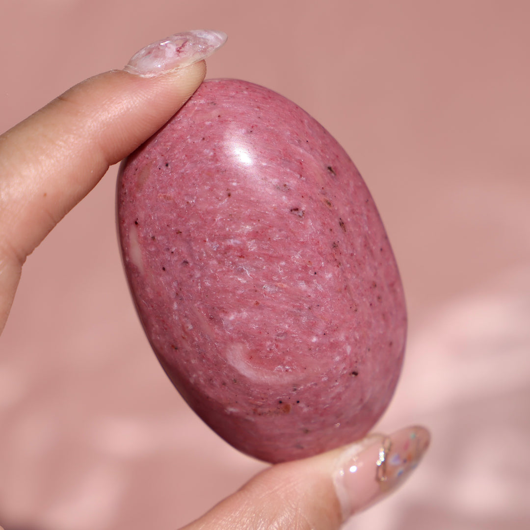 Australian Pink Petrified Wood Palm Stone