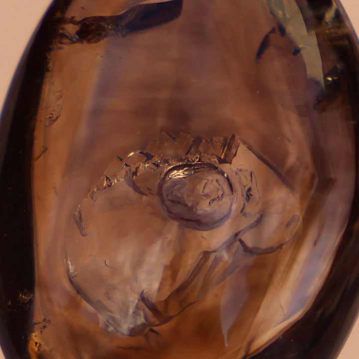 Rare Enhydro Smokey Quartz with Fast Moving Water Bubble