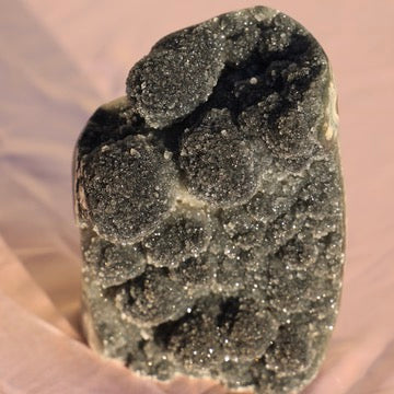 Sugar Druzy Black Amethyst with Bubble Formations - Enchantia Muse