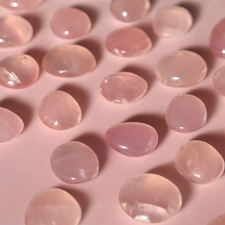 Jello Rose Quartz Tumble Stone - Enchantia Muse