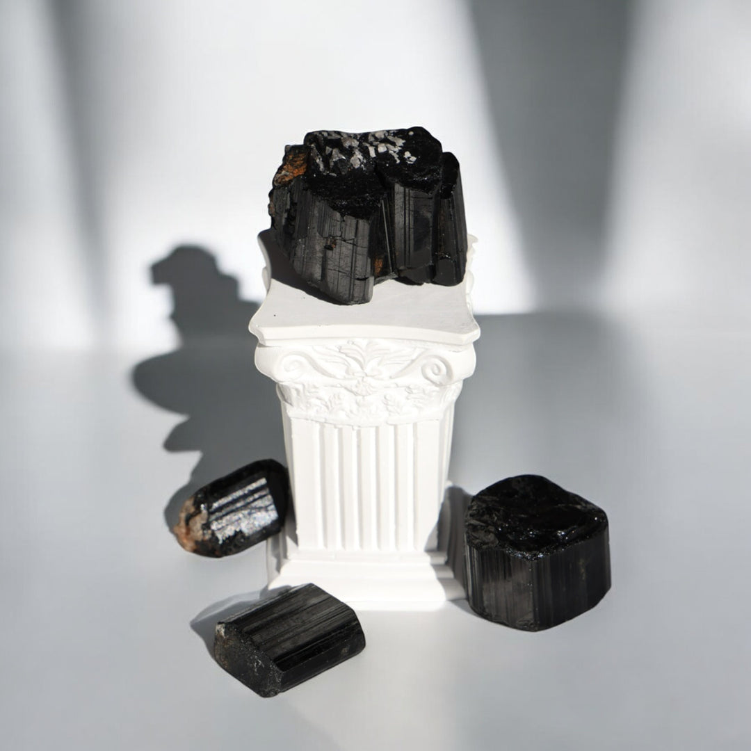 Raw Black Tourmaline Stone - Enchantia Muse