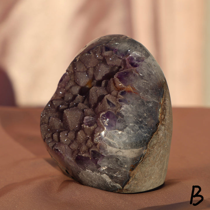 'PATCH' Bi-color Sugar Druzy Amethyst Cut Base