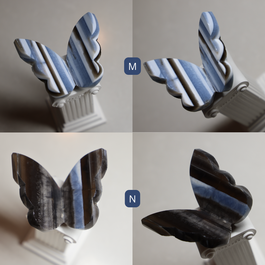 Blue Owyhee Opal Butterfly