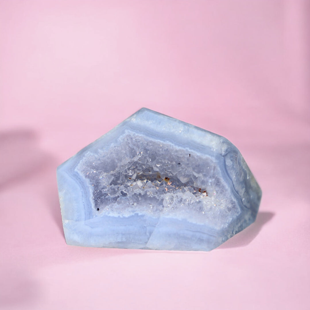 Druzy Blue Lace Agate Free Form - Enchantia Muse