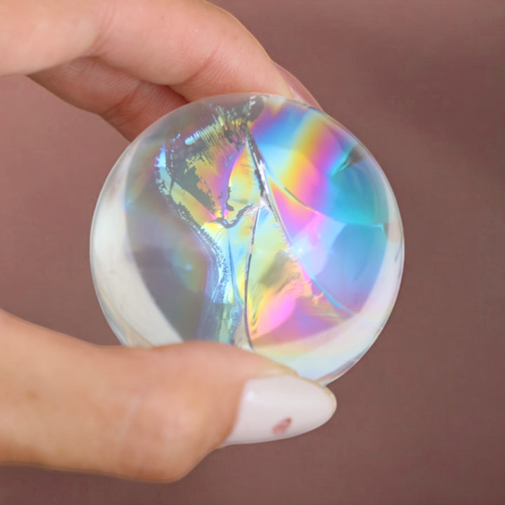 Rainbow Clear Quartz Sphere - Enchantia Muse