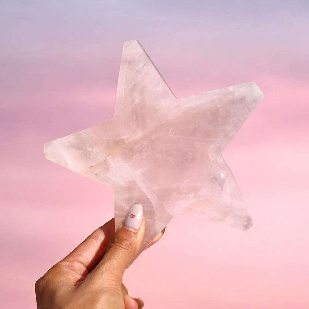 Rose Quartz Star Bowl - Enchantia Muse