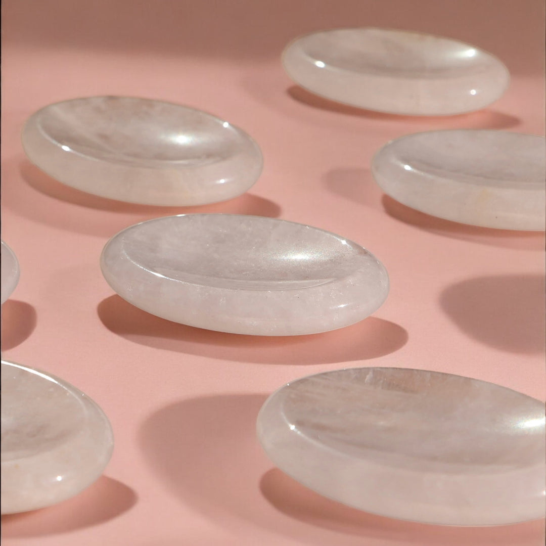 Clear Quartz Worry Stone - Enchantia Muse