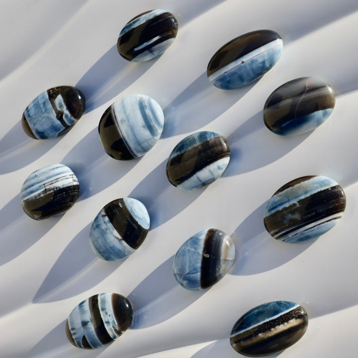 Blue Owyhee Opal Palm Stone