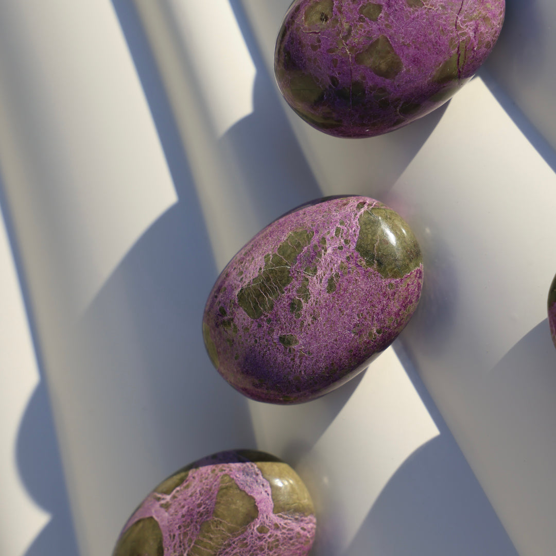 Atlantisite Stichtite Palm Stone