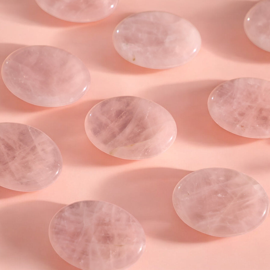 Rose Quartz Worry Stone - Enchantia Muse