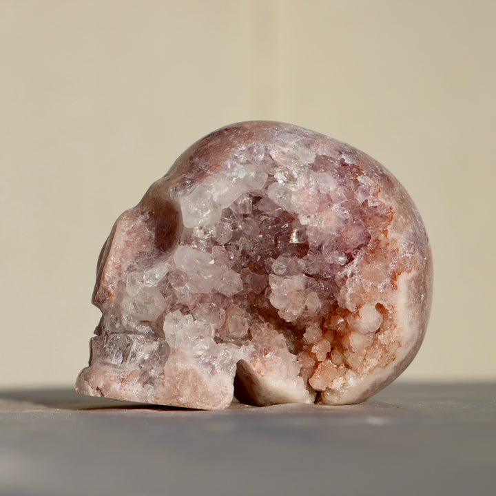 'Shard' Large Druzy Pink Amethyst Crystal Skull