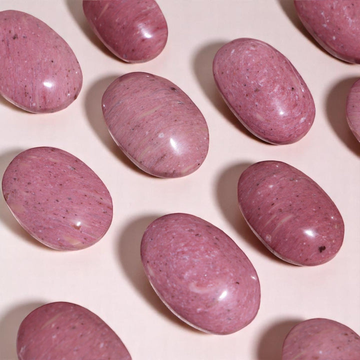 Australian Pink Petrified Wood Palm Stone