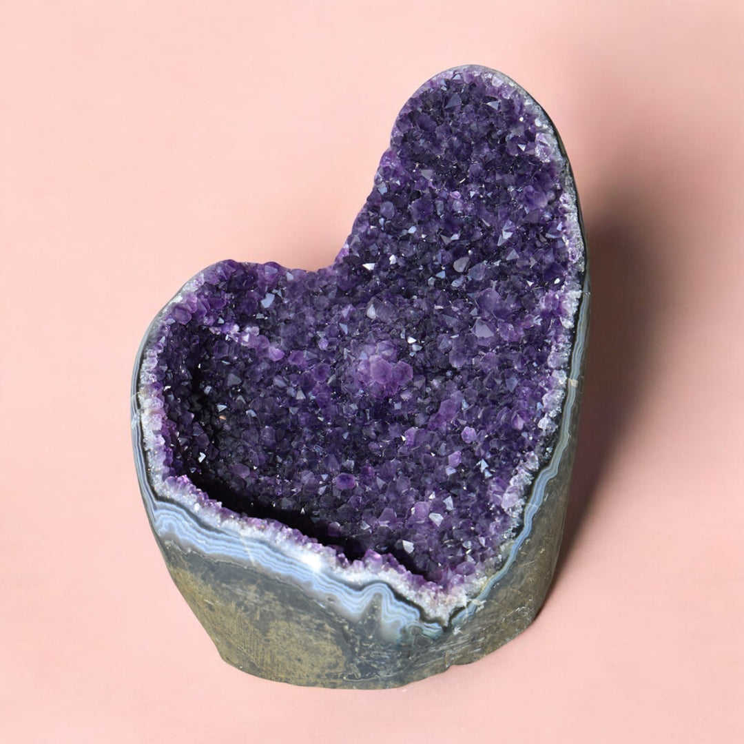 'Heartbloom' High Quality Amethyst Cut Base - L - Enchantia Muse