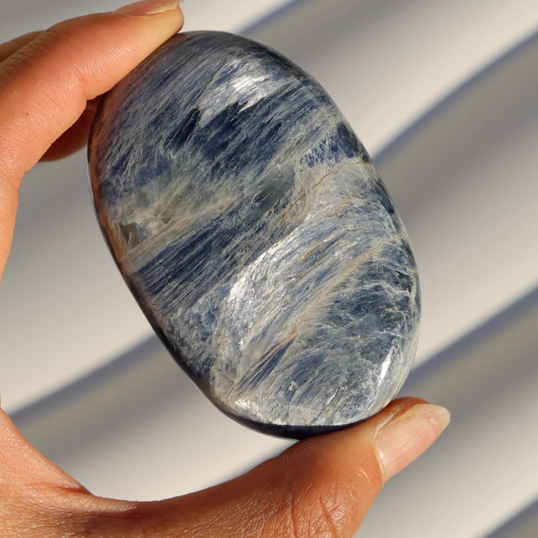 Blue Kyanite Palm Stone