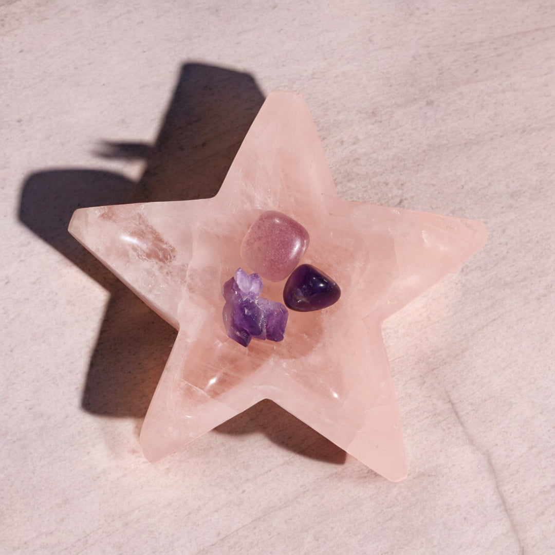 Rose Quartz Star Bowl - Enchantia Muse