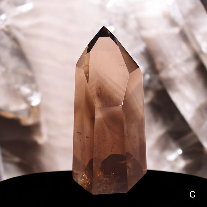 High Quality Smoky Lemurian Quartz Tower - Enchantia Muse