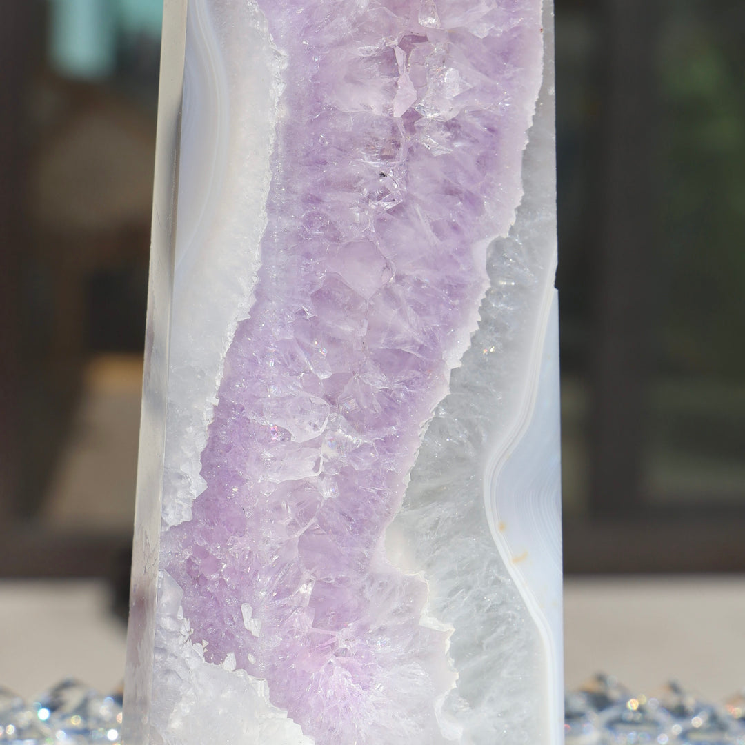 'CASCADE' Amethyst Agate Tower - XL