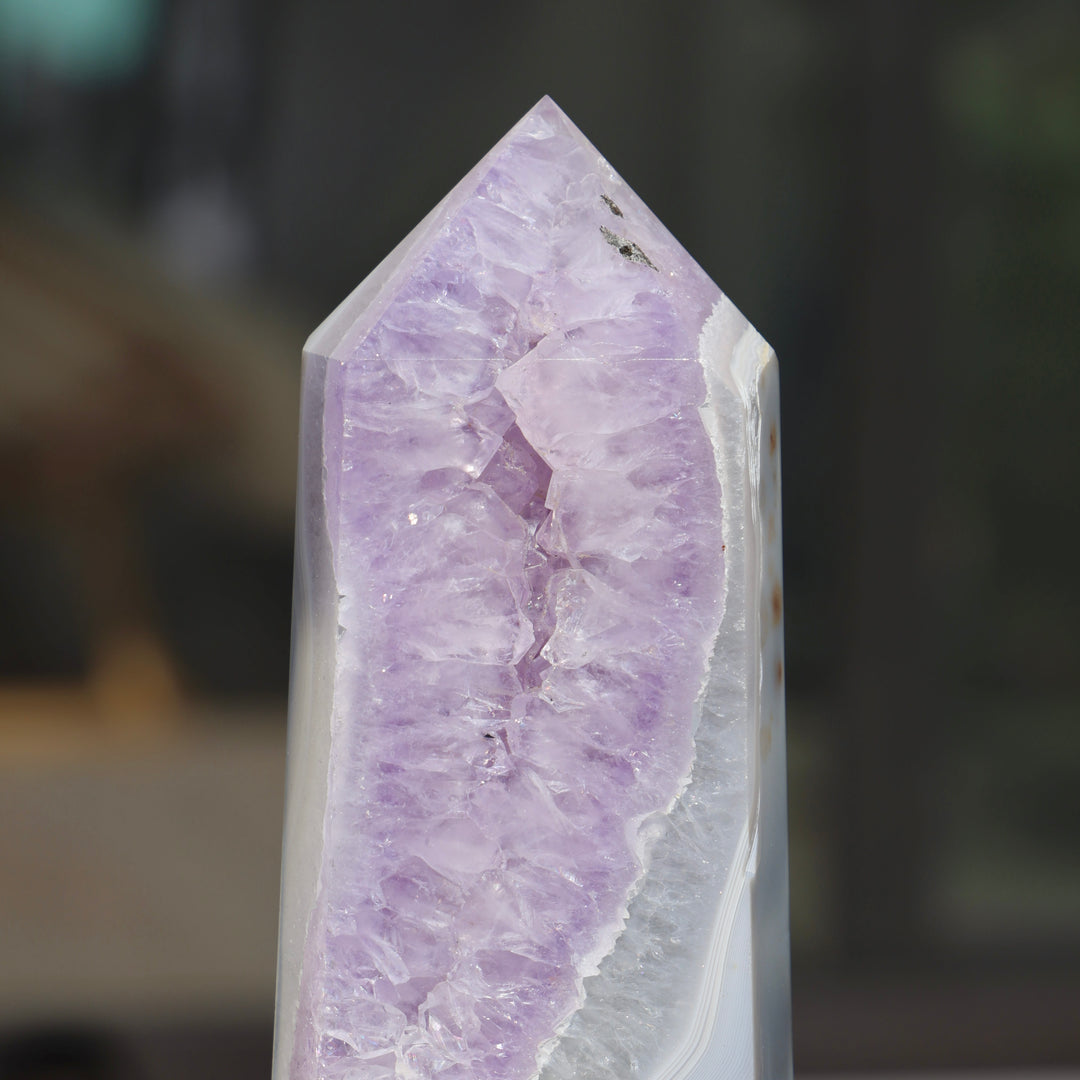 'CASCADE' Amethyst Agate Tower - XL