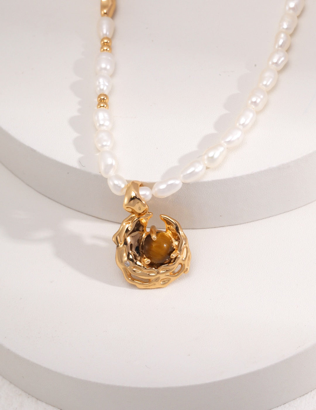 'COURAGE' Tiger's Eye Necklace - Enchantia Muse