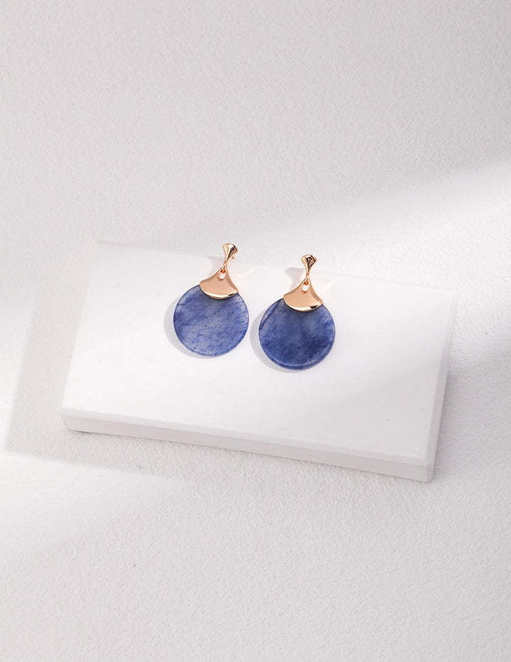 'WHISPER' Blue Aventurine Earrings - Enchantia Muse