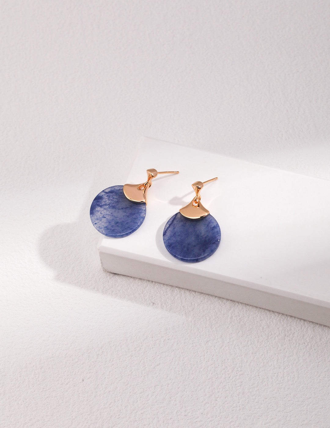 'WHISPER' Blue Aventurine Earrings - Enchantia Muse