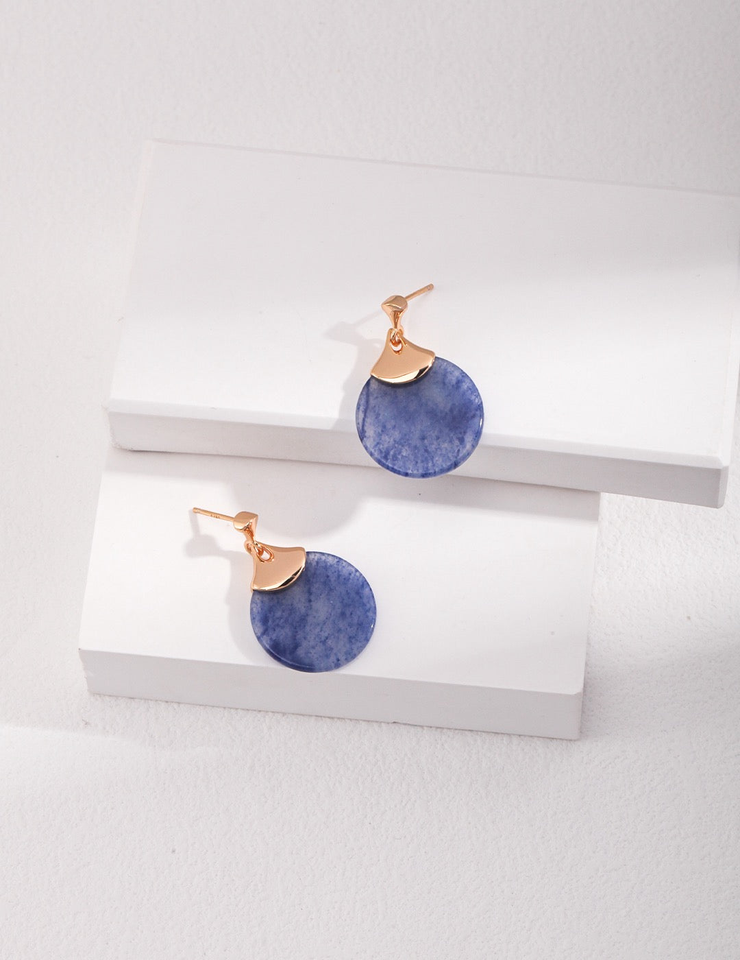 'WHISPER' Blue Aventurine Earrings - Enchantia Muse