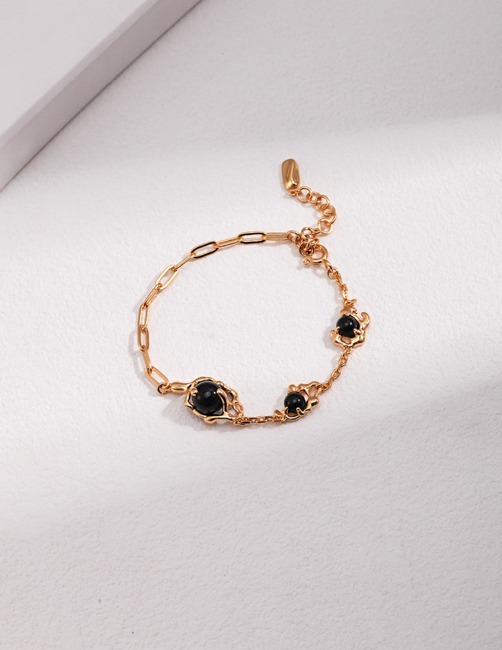 'HARMONY' Onyx Bracelet - Enchantia Muse