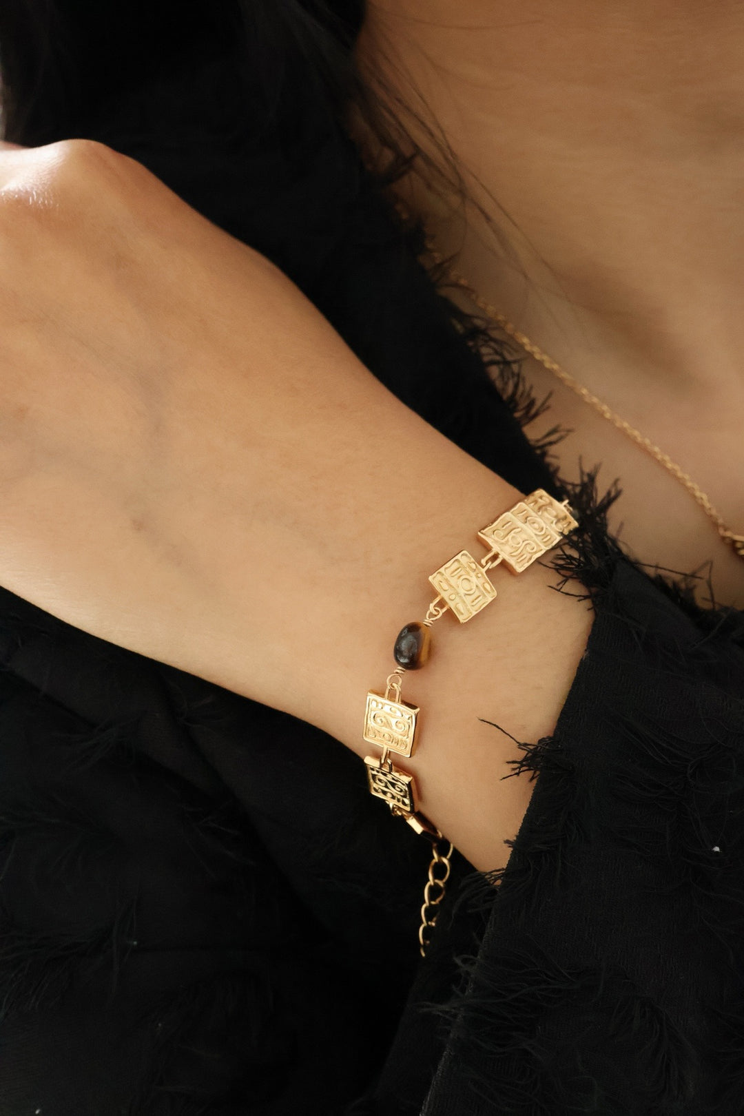 'PHARAOH'S VISION' Tiger's Eye Bracelet - Enchantia Muse