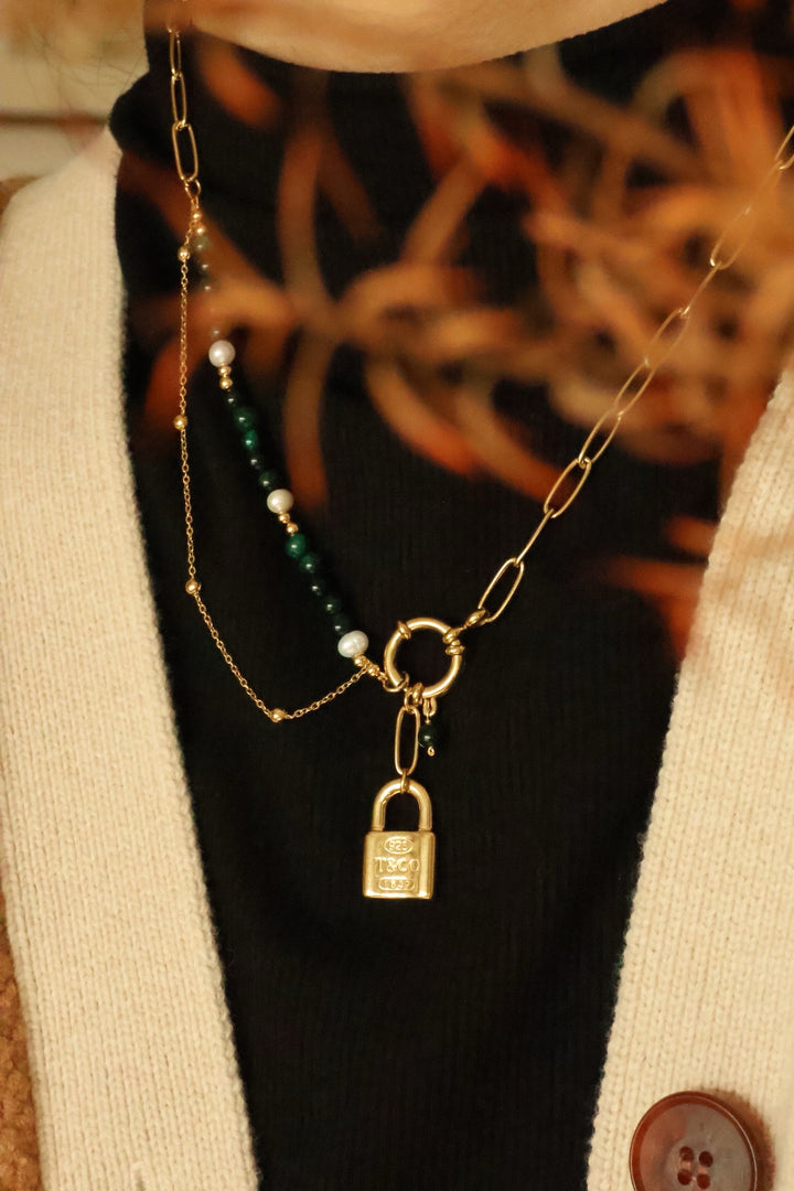 'PROMISE' Lock Pendant Necklace - Enchantia Muse