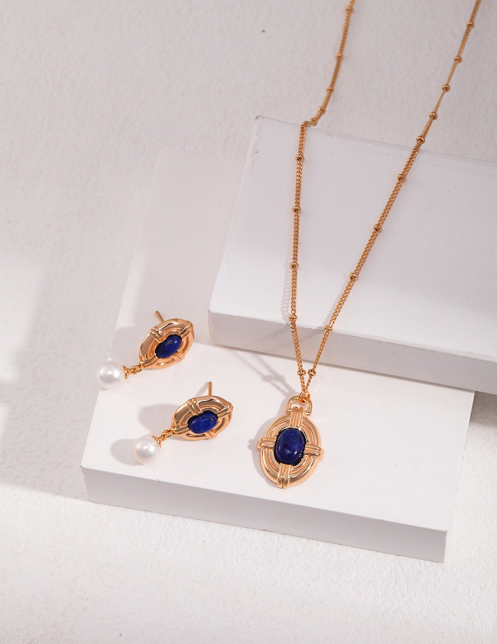 'AZURE' Lapis Lazuli Necklace - Enchantia Muse