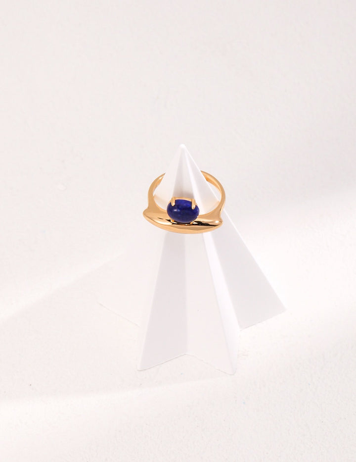 'BALANCE' Ring - Malachite, Lapis Lazuli - Enchantia Muse