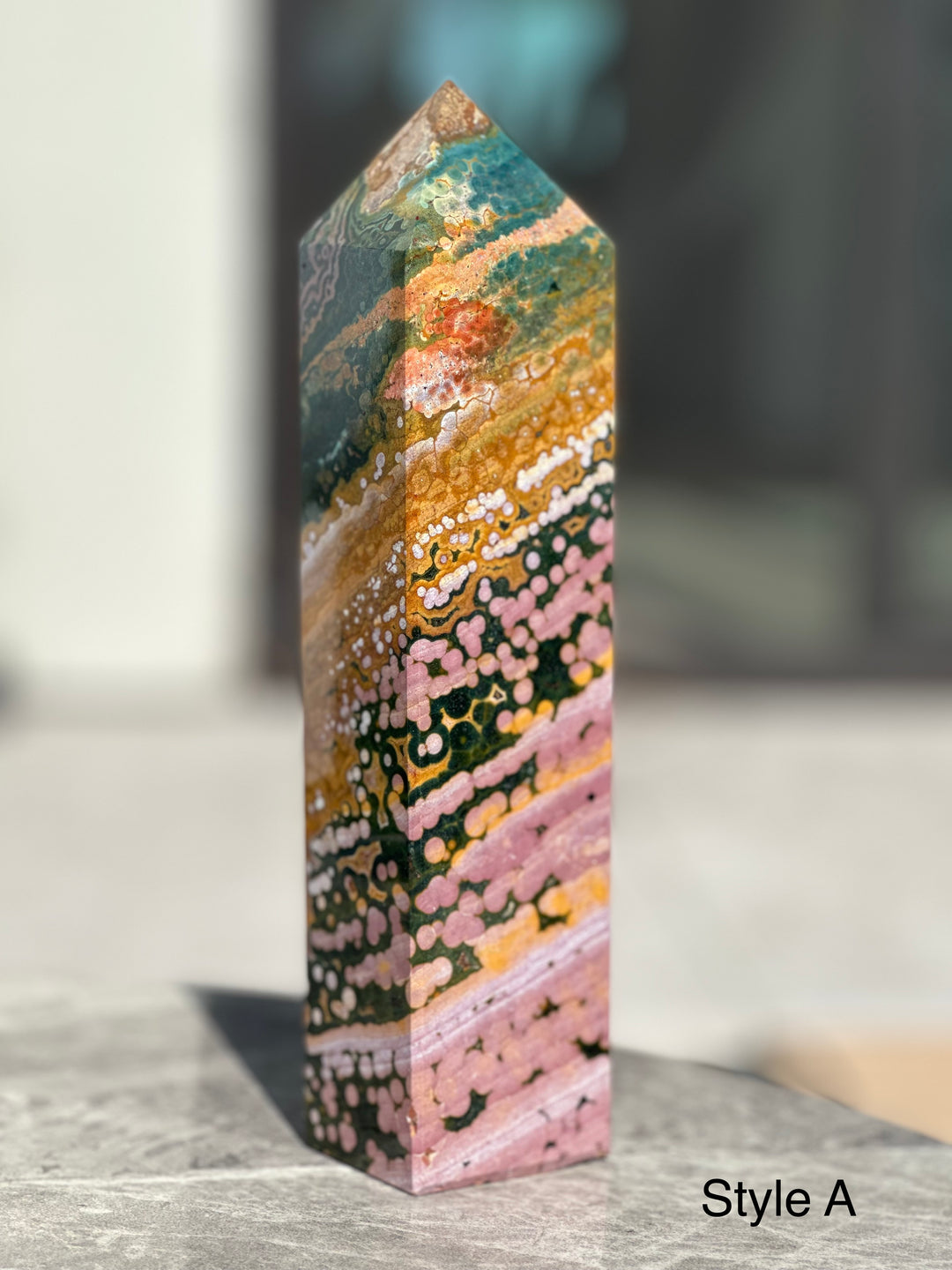 'OCEANA' High Quality Ocean Jasper Tower - XL - Enchantia Muse