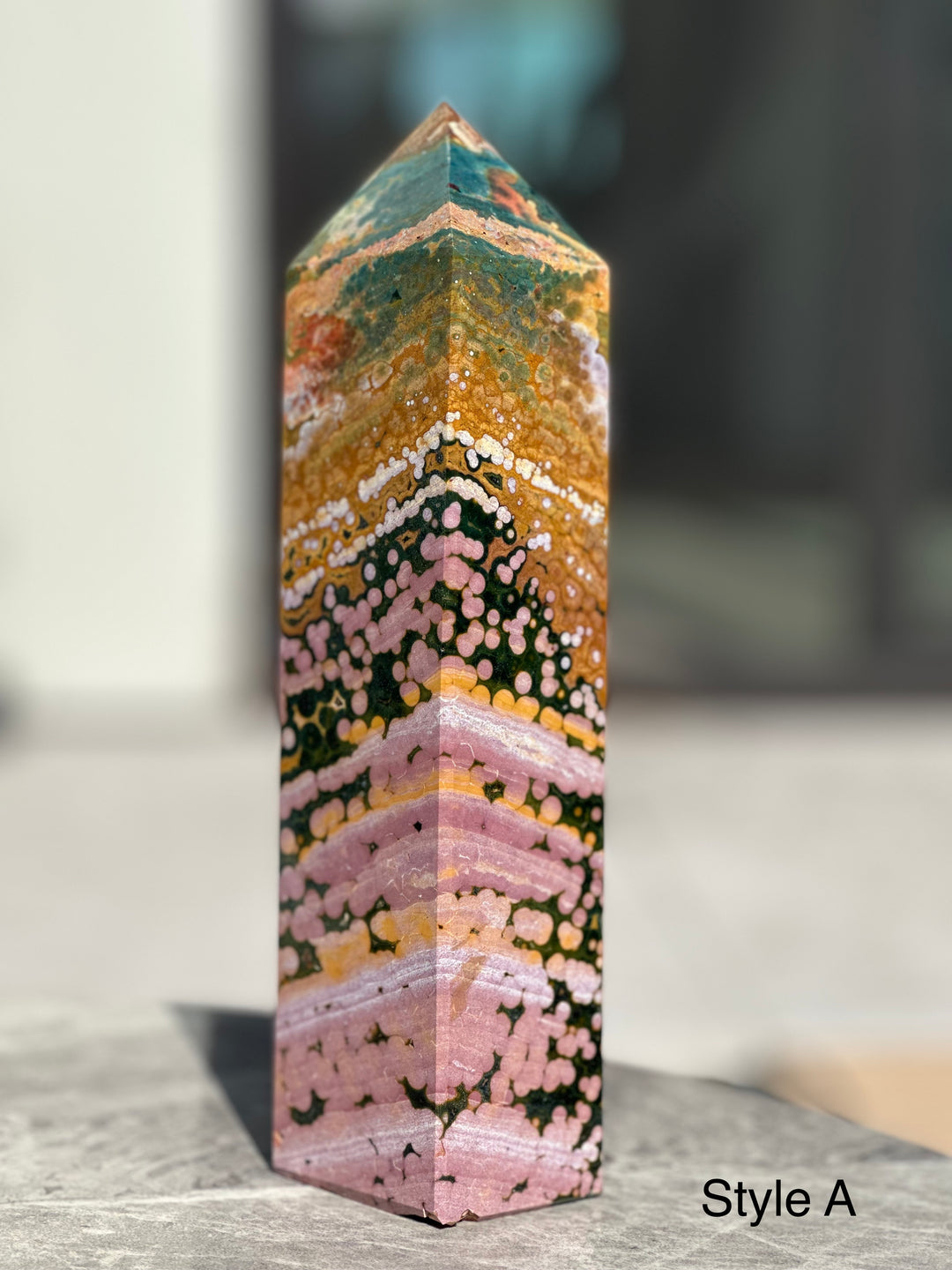 'OCEANA' High Quality Ocean Jasper Tower - XL - Enchantia Muse